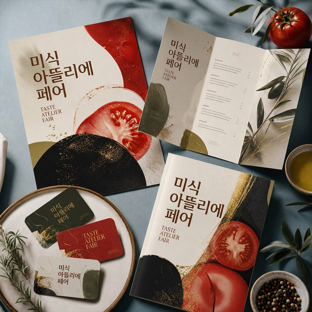 Taste Atelier Fair brochure mockup