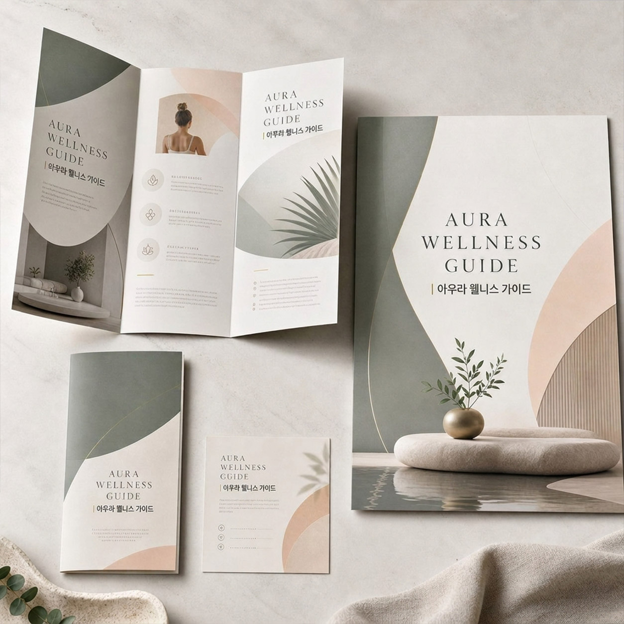 Aura Wellness Guide print mockup