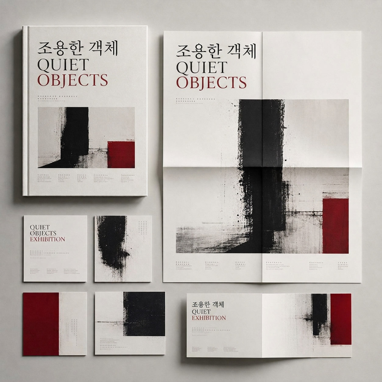 Quiet Objects Exhibition catalog mockup